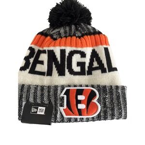 Cincinnati‎ Bengals Knit Winter Hat Beanie New Era Cap On Field Sideline NWT